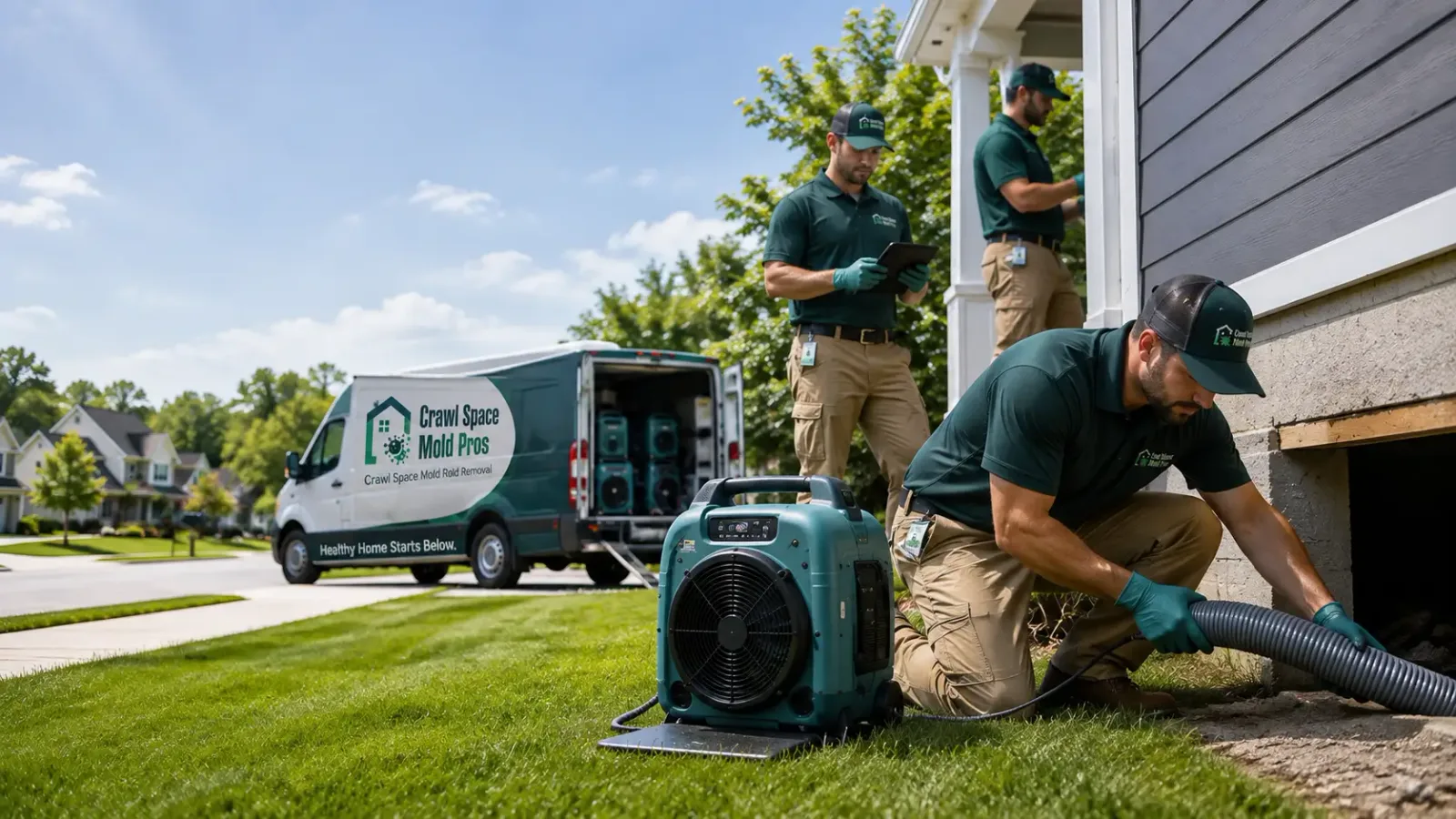 Crawl Space Mold Removal in West Suffield, CT